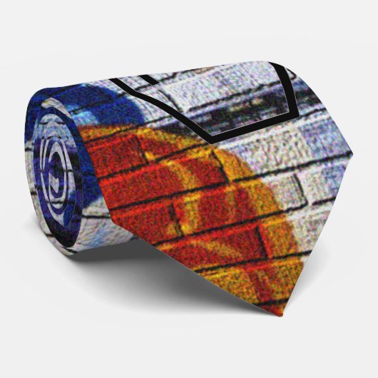 Urban Underground NYC Graffiti Stropdas (Opgerold)