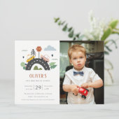 Urban Vehicle Cars Foto Elke zondag uitnodigen Bedankkaart (Staand voorkant)