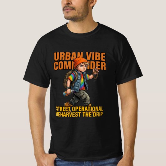 Urban Vibe Commander Street Drip T-shirt (Voorkant)