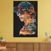 Urban Vibe dubbele belichting Canvas Afdruk (Insitu (Woonkamer))