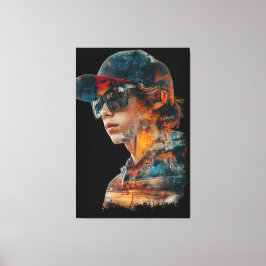 Urban Vibe dubbele belichting Canvas Afdruk