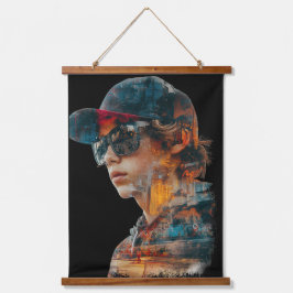 Urban Vibe dubbele belichting Hangend Wandkleed