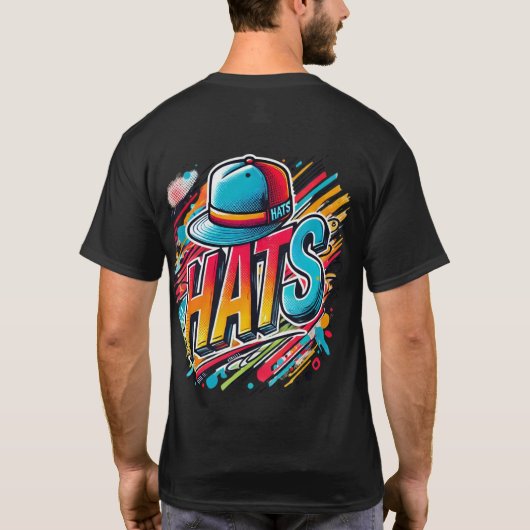 Urban Vibes 'Petten' Graphic T-Shirt Design (Achterkant)