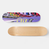 Urban Vibes Skateboard – Bold Pop Art City Design (Horizontaal)