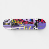 Urban Vibes Skateboard – Stout Pop Art Stadsontwer (Horizontaal)