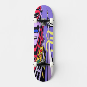 Urban Vibes Skateboard – Stout Pop Art Stadsontwer