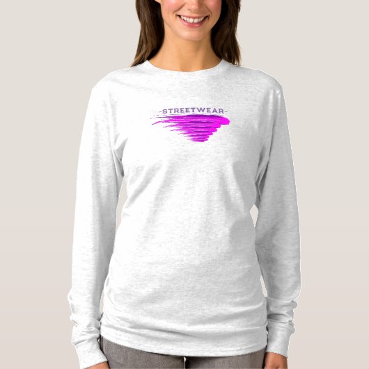 "Urban Vibes" Streetwear Lange mouw T-shirt (Voorkant)