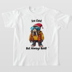 Urban Walrus met straatstijl in Winter Gear T-shirt