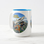 Urban Warlord (Circular) Tweekleurige Koffiemok (Voorkant links)