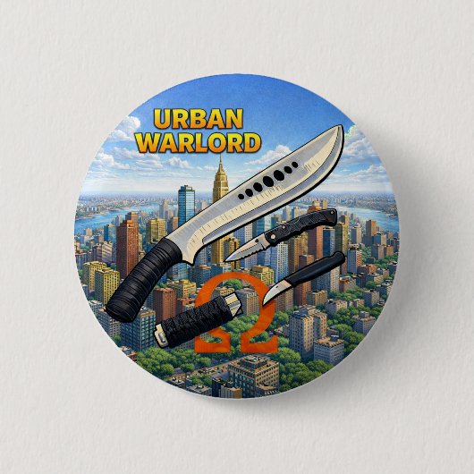 Urban Warlord Knop Ronde Button 5,7 Cm (Voorkant)