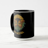 Urban Warrior Gold Sunflower Butterfly Mok (Voorkant links)