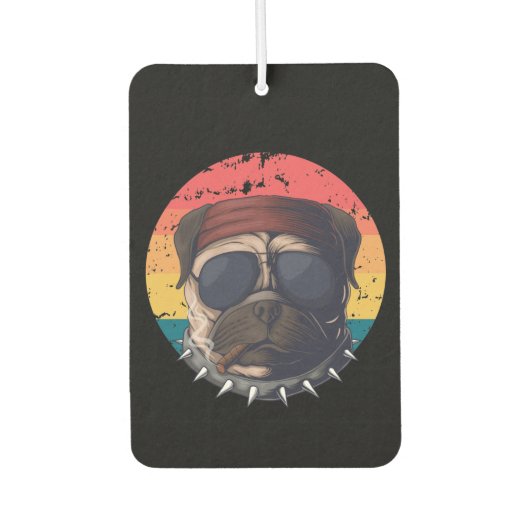 Urban Warrior Sunset Pug Luchtverfrisser (Voorkant)