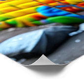 Urban White Pitbull City Street Art Graffiti Poster (Hoek)