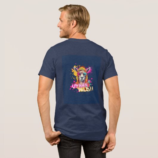 Urban Wild Camel Tee – Desert Nomad Street Style  Tri-Blend Shirt (Voorkant)