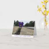 Urban Wildflower Dank u opmerking Kaart (Gele Bloem)