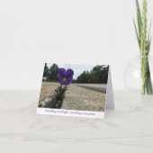 Urban Wildflower Dank u opmerking Kaart (Voorkant)
