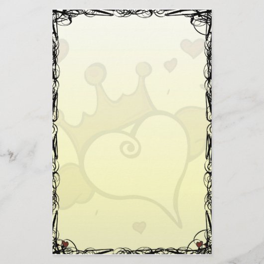 Urban Winged Heart Briefpapier (Voorkant)