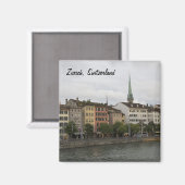 Urban Zurich Zwitserland City Uitzicht Foto Magneet (Voorkant / Achterkant)