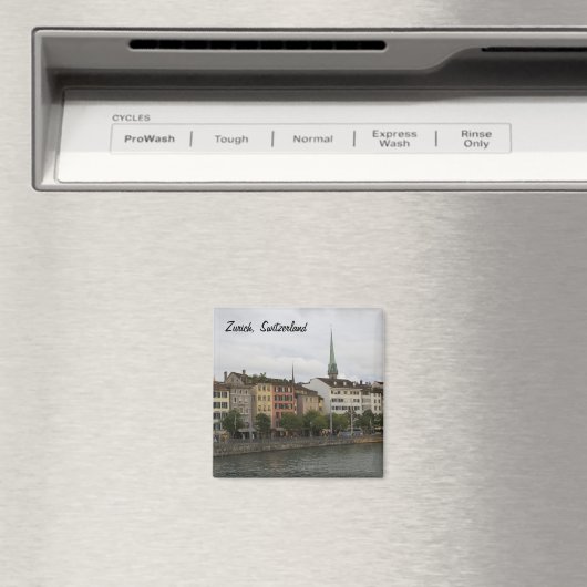 Urban Zurich Zwitserland City Uitzicht Foto Magneet (Insitu (Vaatwasser))