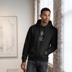 Urban zwarte hoodie met minimalistische stijl