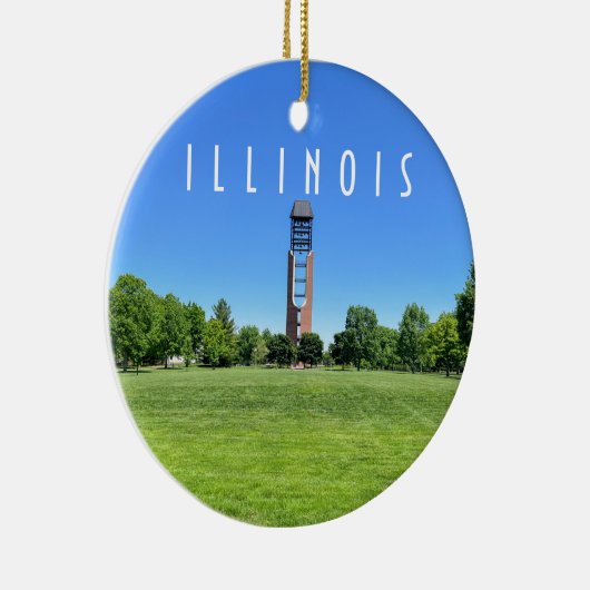 Urbana Champaign Illinois Keramisch Ornament (Rechts)