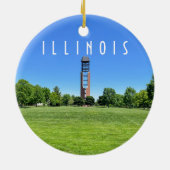 Urbana Champaign Illinois Keramisch Ornament (Achterkant)