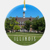 Urbana Champaign Illinois Keramisch Ornament (Achterkant)