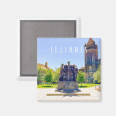 Urbana Champaign Illinois Magnet (Voorkant / Achterkant)