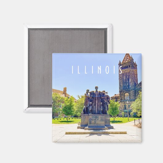 Urbana Champaign Illinois Magnet (Voorkant / Achterkant)