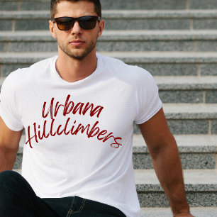 Urbana Hillclimbers Gebogen Handgeschreven Tshirt