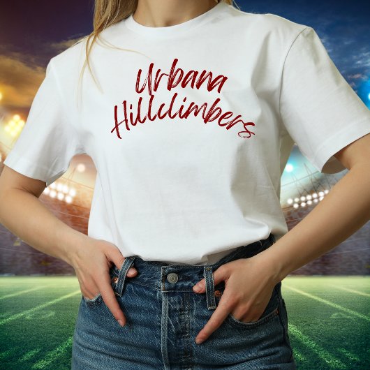 Urbana Hillclimbers Gebogen Handgeschreven Tshirt