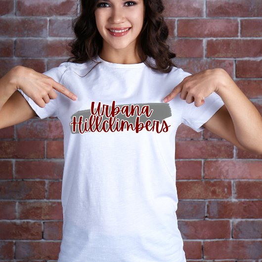 Urbana Hillclimbers Grijs Streep Tshirt