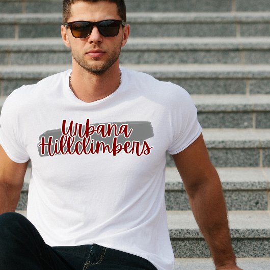 Urbana Hillclimbers Grijs Streep Tshirt