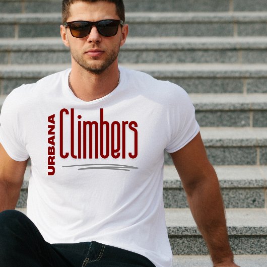 Urbana klimmers grote tekst Tshirt
