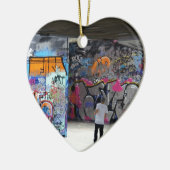 Urband Street Art-Graffiti Keramisch Ornament (Links)