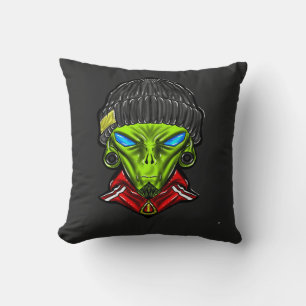Urbane Alien Grafische T-Shirt Kussen