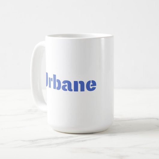 Urbane Cool Font Wording for a Charming Man Koffiemok (Voorkant links)