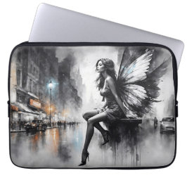 Urbane donkere feeërieke futuristische gotische st laptop sleeve