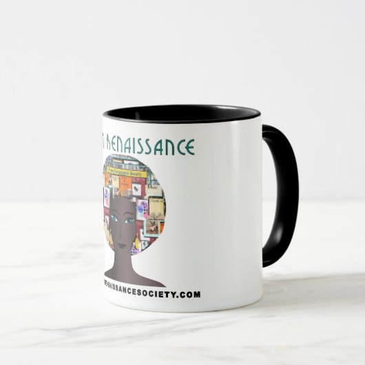 Urbane Renaissance Vrouw White Coffee Mok (Voorkant rechts)