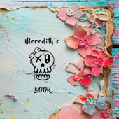 Urbane Schedel Gotische Douane Boek Uit De Bibliot Rubberstempel