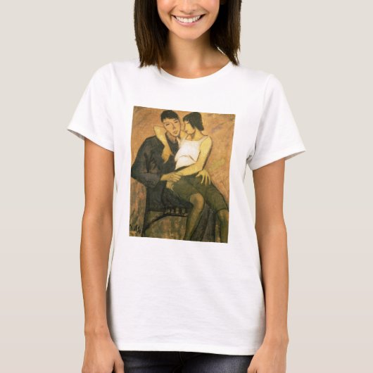 Urbanite Couple, 1920 (olie op canvas) T-shirt (Voorkant)