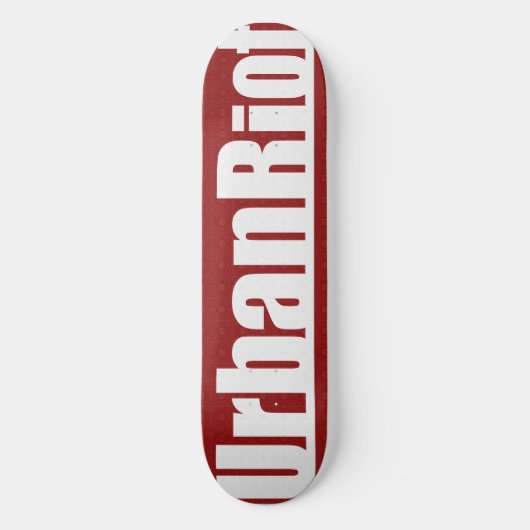 UrbanRiot JP1 Rode Deck Persoonlijk Skateboard (Voorkant)