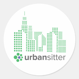 UrbanSitter Ronde Sticker - 3", Blad van 6, Glanze