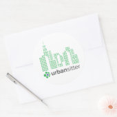 UrbanSitter Ronde Sticker - 3", Blad van 6, Glanze (Envelop)