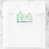 UrbanSitter Ronde Sticker - 3", Blad van 6, Glanze (Tas)
