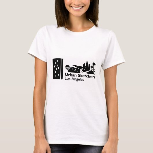 UrbansketchersLA T-shirt Vrouwen (Voorkant)