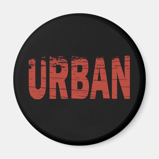 urbex lettering script grafisch verkennen magneet (Voorkant)