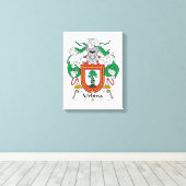 Urbina Family Crest Canvas Afdruk (Insitu (Houten vloer))