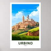 Urbino Italië Reisprint Poster (Voorkant)