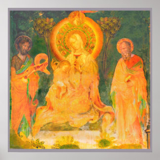 Urbino Life of John the Baptist by Salimbeni Poster